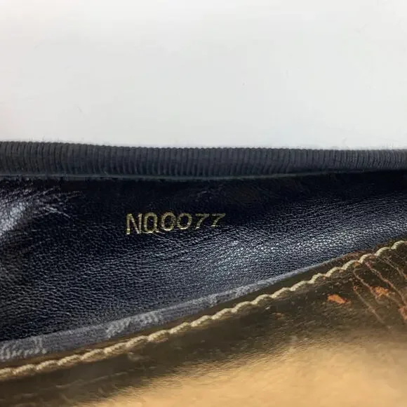 Louis Vuitton Monogram Denim Flash Lotus Black Ballerina Flats Women 37.5 US 7.5 - Picture 6 of 12